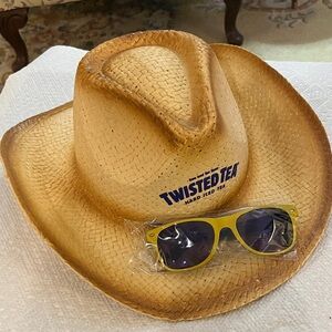 Twisted Tea Promo Pack Cowboy Hat & Sunglasses